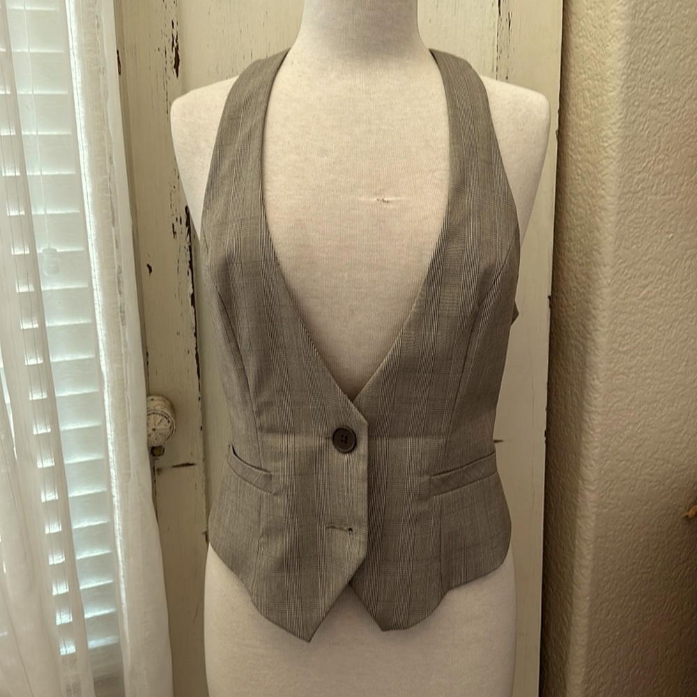Express Brown tweed Vest